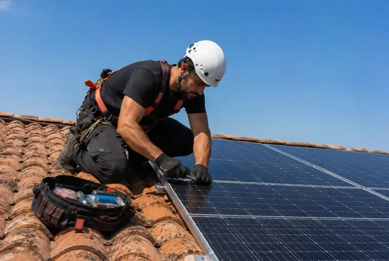 Maintenance et monitoring de panneaux solaires au Sappey-en-Chartreuse