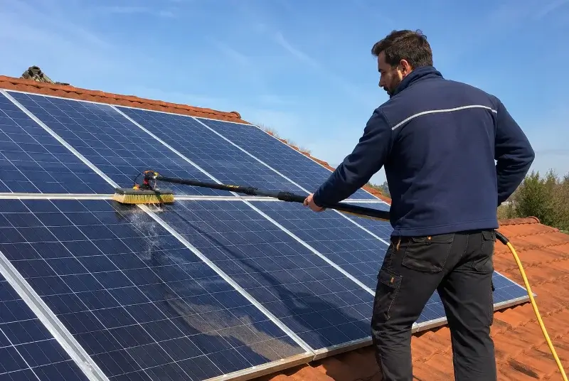 Nettoyage et entretien de panneaux solaires au Sappey-en-Chartreuse